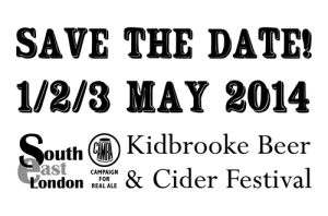 Save the date - 1-3 May beer festival
